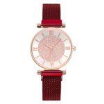 Women’s 36mm Quartz Watch with Magnetic Milanese Strap - Image 4