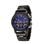 Quartz Analog Wooden Wrist Watch for Men – 48 mm