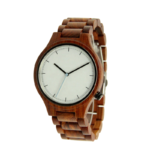 Quartz Analog Wooden Wrist Watch – 44 mm
