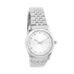 Silver-Tone Analog Quartz Wrist Watch – Stainless Steel
