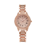 Women’s Analog Quartz Watch with Decorative Stones – 30 mm Dial