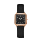 Women’s Analog Quartz Leather Strap Watch with Luminous Hands