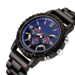 Quartz Analog Wooden Wrist Watch for Men – 48 mm - Image 2