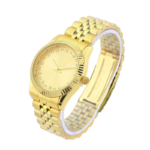 Gold-Tone Analog Quartz Wrist Watch – Stainless Steel - Image 2