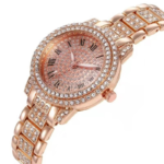 Women’s Analog Quartz Watch with Decorative Stones – 30 mm Dial - Image 2