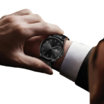 Men’s Minimalist Analog Leather Strap Watch – 43mm Dial with Date Window - Image 4