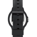 Men’s Analog Quartz Watch – Black Dial, Black Silicone Strap - Image 2