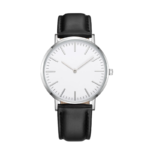 Quartz Analog Wrist Watch with Leather Strap – 40 mm - Image 2