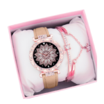 Quartz Analog Women’s Wrist Watch with Leather Strap – 34.7 mm - Image 2