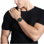 Quartz Analog Wooden Wrist Watch for Men – 45 mm - Image 3