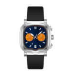 Quartz Analog Wrist Watch with Metal Case and Rubber Strap – 27 mm - Image 3