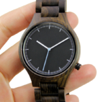 Quartz Analog Wooden Wrist Watch – 44 mm - Image 4