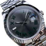 Mechanical Analog Wrist Watch with Stainless Steel Strap – 40 mm - Image 2