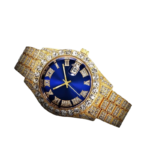 Unisex Quartz Watch with Date Display – Gold-Tone Metal Strap - Image 5