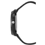 Men’s Analog Quartz Watch – Black Dial, Black Silicone Strap - Image 3