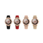Quartz Analog Women’s Wrist Watch with Leather Strap – 34.7 mm - Image 5