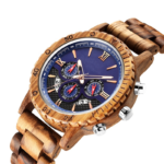 Quartz Analog Wooden Wrist Watch for Men – 48 mm - Image 4