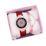 Quartz Analog Women’s Wrist Watch with Leather Strap – 34.7 mm - Image 4