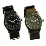 Quartz Analog Wrist Watch with Stainless Steel Case and Leather Strap - Image 3