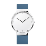 Quartz Analog Wrist Watch with Stainless Steel Case and Leather Strap - Image 3