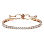 Crystal and Zircon Rhinestone Chain Bracelet – Adjustable - Image 3