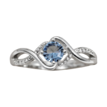 Blue Alloy Ring – Women’s Fashion Band
