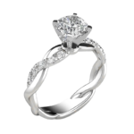 Sterling Silver Ring with Cubic Zirconia – Adjustable Women’s Band