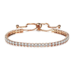 Crystal and Zircon Rhinestone Chain Bracelet – Adjustable