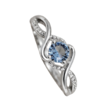 Blue Alloy Ring – Women’s Fashion Band - Image 2