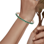 Rose Gold Tone Adjustable Tennis Bracelet  – 7 Inches - Image 3