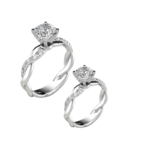 Sterling Silver Ring with Cubic Zirconia – Adjustable Women’s Band - Image 4