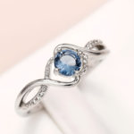 Blue Alloy Ring – Women’s Fashion Band - Image 5