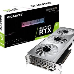 NVIDIA GIGABYTE GeForce RTX 3060 VISION (rev. 2.0) 12G OC LHR Graphics Card (GV-N3060VISION OC-12GD Rev2)