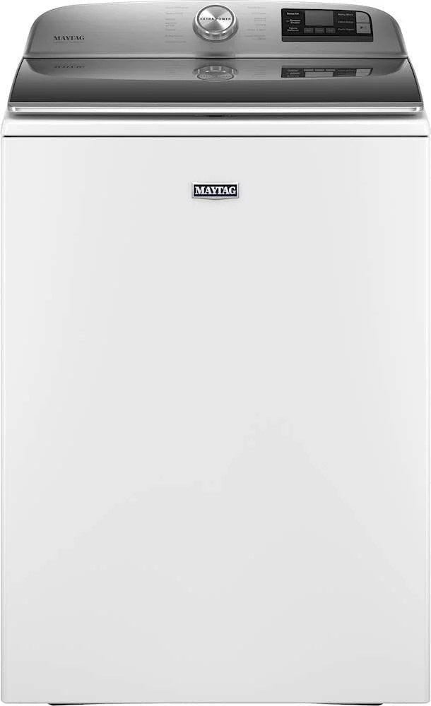 cacaca.jpg Maytag 5.3 Cu. Ft. High Efficiency Smart Top Load Washer with Extra Power Button – White - Image 1